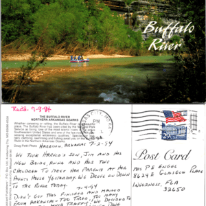 Buffalo River Northern Arkansas Ozarks Chrome Postcard 1994 - Image 1