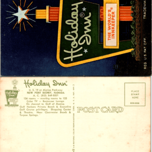 Holiday Inn New Port Richey Florida Postcard Curteichcolor BCK-3058 - Image 1