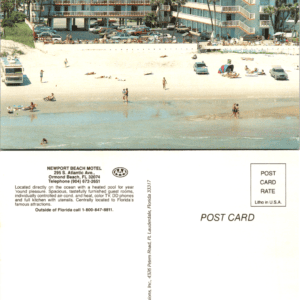 Newport Beach Motel Ormond Beach Florida Postcard Dynamic Impressions 34125603 Vintage - Image 1