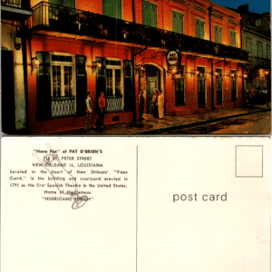 Pat O'Brien's Bar New Orleans Jack Beech 51484-C Vintage postcard - Image 1