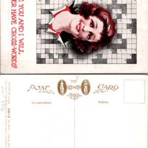 Art & Humour Cross Word 2180 Crossword Puzzle Postcard - Image 1