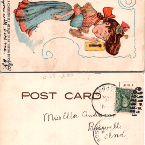 Not A Commendable Method Of Gathering News Vinegar Postcard K K No 3 - Image 1