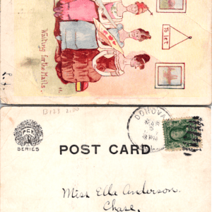PCK Series Waiting for the Mails 1905 Postcard - Image 1