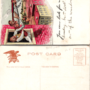 P. Sander 1905 You Can Look For Me Comic Postcard Divided Back - Image 1