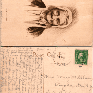 4013 Grandma 1912 Binghamton N.Y. Elderly Woman Postcard - Image 1