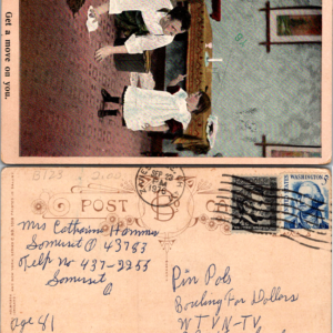 Raphael Tuck & Sons Oilette No. 1050 Get a move on you. Postcard 1976 - Image 1