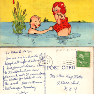Curt Teich C.T. Vacation Comics C-751 Pinch-Pennies Postcard Vintage - Image 1