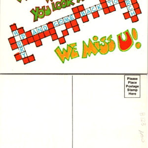 Broadman Supplies 4335-33 Church Crossword Postcard - Image 1