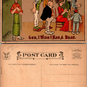 Carmichael '09 Gee I Wish I Had A Beau Postcard Divided Back Vintage - Image 1