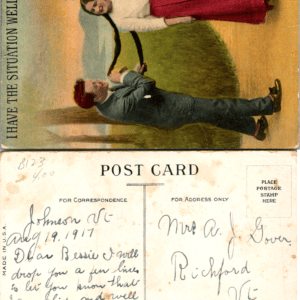Have the Situation Well in Hand 1917 Comic Postcard USA S181 - Image 1