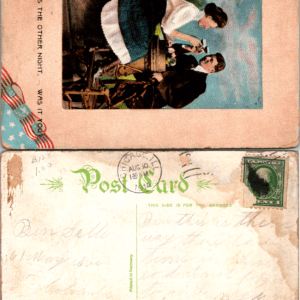 I Saw This The Other Night Was It You Postcard Chicago 1909 - Image 1