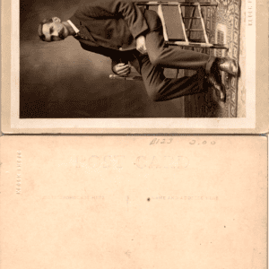 Klook Photo RPPC Seated Man Postcard Early 1900s Vintage - Image 1