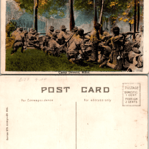 Brown Brothers Series 875 Army-24 American Soldiers in Action Camp Devens Mass - Image 1