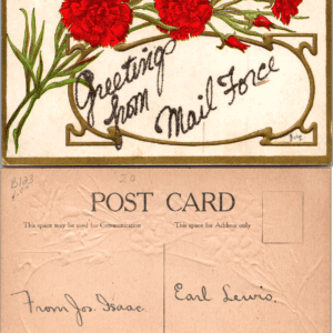 Bishop Embossed Floral Postcard Greeting from Mail Force - Image 1
