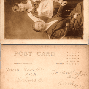Portrait of Two Women AZO RPPC Early 1900s From George and Velma R. - Image 1
