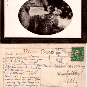 Milking Time The Albert Co England 1915 RPPC Postmark - Image 1