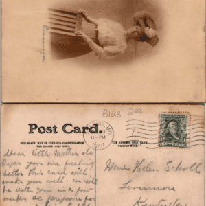 1907 St. Louis Woman Portrait Edwardian Real Photo Postcard - Image 1