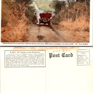 E-M-F 30 Glidden Tour Pathfinder Postcard Detroit Denver - Image 1
