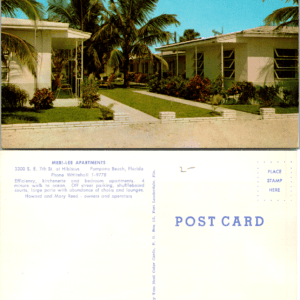 Meri-Lee Apartments Pompano Beach Florida Dexter 76661 Postcard - Image 1