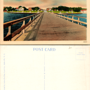 Municipal Pier Looking Toward City Park Panama City FL 45602 Vintage - Image 1