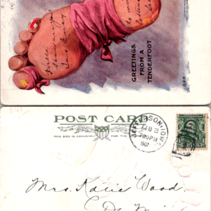 Greetings from a Tenderfoot S. Langsdorf 1905 8328 postcard 1907 - Image 1