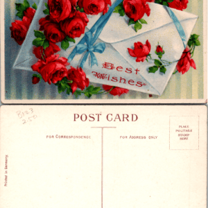 Best Wishes Serie No 7059 B Printed in Germany Postcard - Image 1