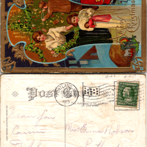 Night Before Christmas Series No. 1 A Merry Christmas Santa 1909 - Image 1
