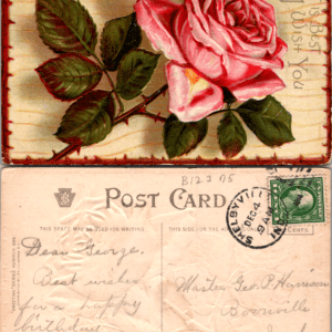 J.I. Ahlborn Greeting Series 8299 Birthday Greetings 1910 Postcard - Image 1