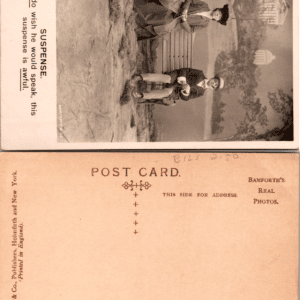 Bamforth & Co. Suspense 255 Real Photo Postcard Comic Romance - Image 1