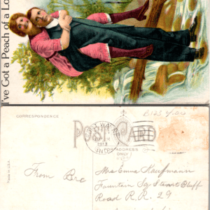 I've Got a Peach of a Load on 1913 Comic Romance Postcard 502/28 - Image 1