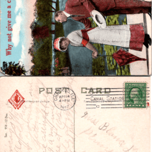 Why not give me a chance Romance Postcard 1911 Chicago IL Vintage - Image 1