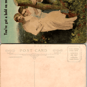 You've Got a Hold on Me Postcard Couple Illustration Vintage - Image 1