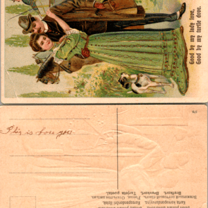 Good by my lady love Edwardian embossed postcard B 123 3-10 / 179 - Image 1