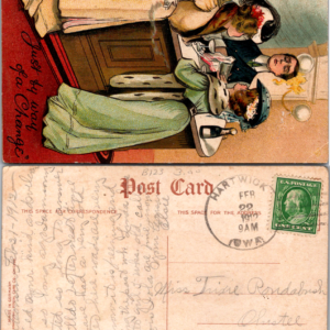 Publishers Union Co. Just by way of a Change B123 Germany 1912 Postcard - Image 1