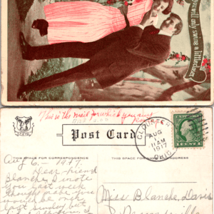 Edwardian Romance Postcard If You’ll Only Swing a Little Closer - Image 1