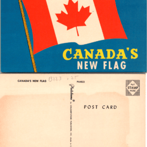 Plastichrome Colourpicture Canada's New Flag P64823 postcard Made in Canada - Image 1
