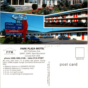 Park Plaza Motel Saint John New Brunswick Postcard Scherman Photo Ltd. - Image 1