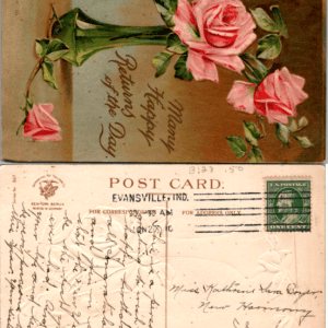 International Art Publishing Co. 867 Many Happy Returns of the Day Postcard - Image 1