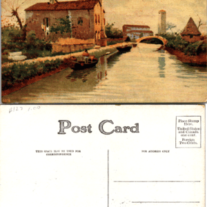 Canal of the Island of Torcello 5378 Divided Back Vintage Postcard - Image 1