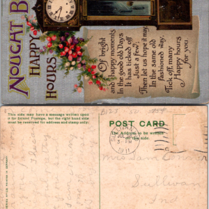 Nought But Happy Hours B. London Series No. C28 1911 Embossed Germany - Image 1