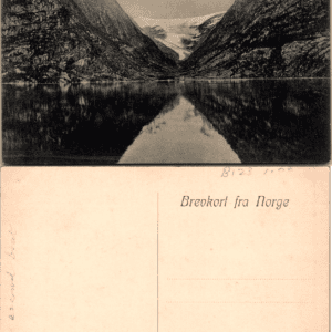 Hardanger Buarbræ Norway G. H. No. 574 Postcard Vintage - Image 1