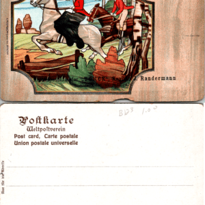 Norddeutscher Lloyd Bremen Fox Hunting Postcard 30 Mai 1909 - Image 1
