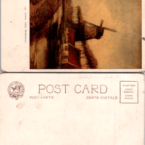 International Art Company Canal Near Dordrecht 157 Dutch Windmill - Image 1