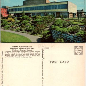 Cleary Auditorium Windsor Ontario P56439 Plastichrome Postcard - Image 1