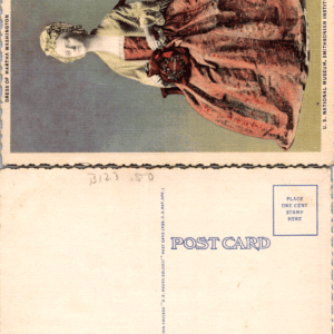 Curt Teich Dress of Martha Washington Smithsonian 4A-H2186 Vintage Postcard - Image 1