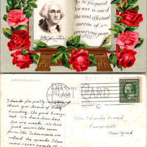 George Washington Embossed Patriotic Postcard 725/1 c1910 - Image 1