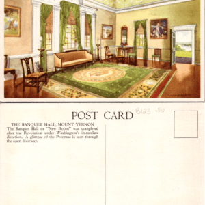 Mount Vernon Banquet Hall 1934 Mount Vernon Ladies Association Vintage - Image 1