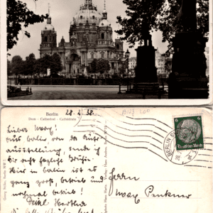 Berlin Cathedral Georg Stilke Nr. 2124 1938 Vintage Postcard - Image 1