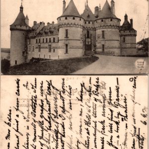Château de Chaumont-sur-Loire Grand Bazar Tours Postcard G. B. 1. Vintage - Image 1