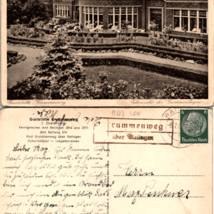 Gaststätte Krummenweg Ratingen Germany Kunstanstalt E. Pasch Vintage Postcard - Image 1